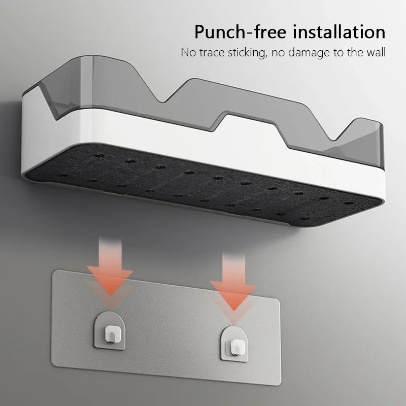 No Drill Shower Corner Shelf 3