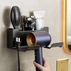 wall mounted hair dryer holder bathroom accessories