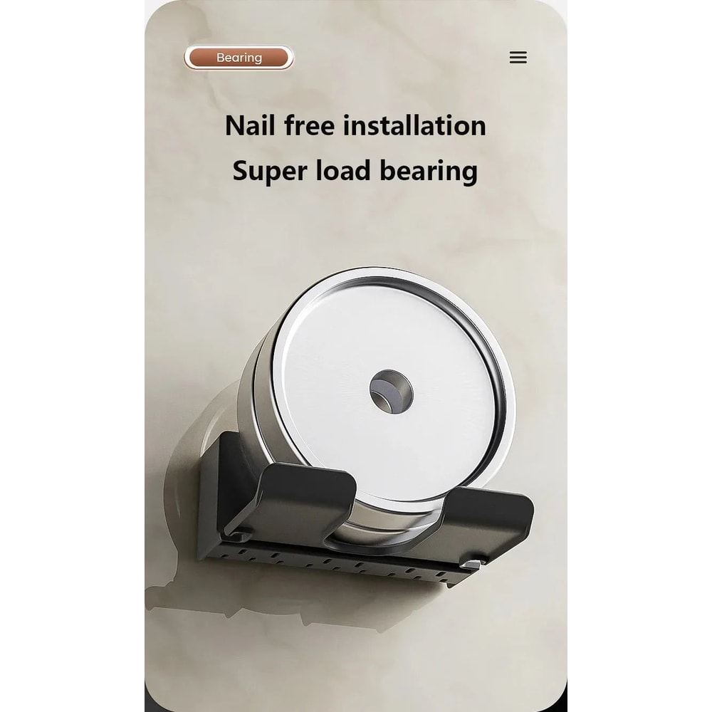 Wall Mounted Hair Dryer Holder Bathroom Accessories 7