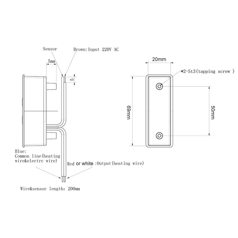 Touch Screen Towel Rack Thermostat 7