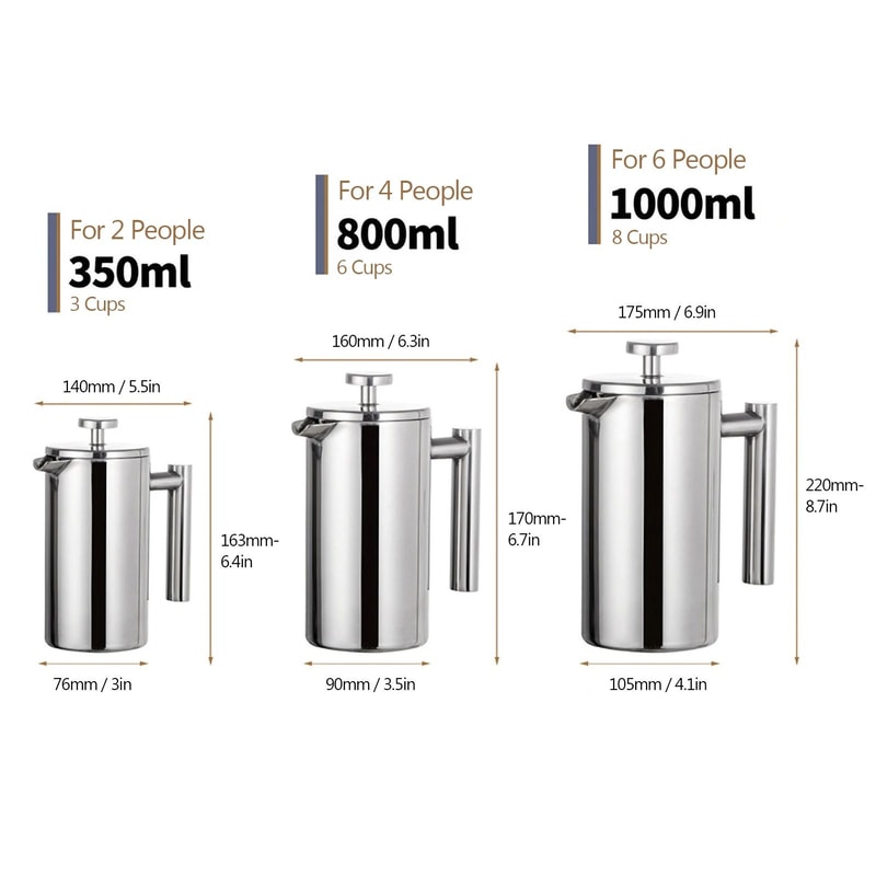 Stainless Steel French Press 4