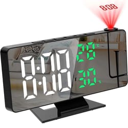 led projection alarm clockf or home