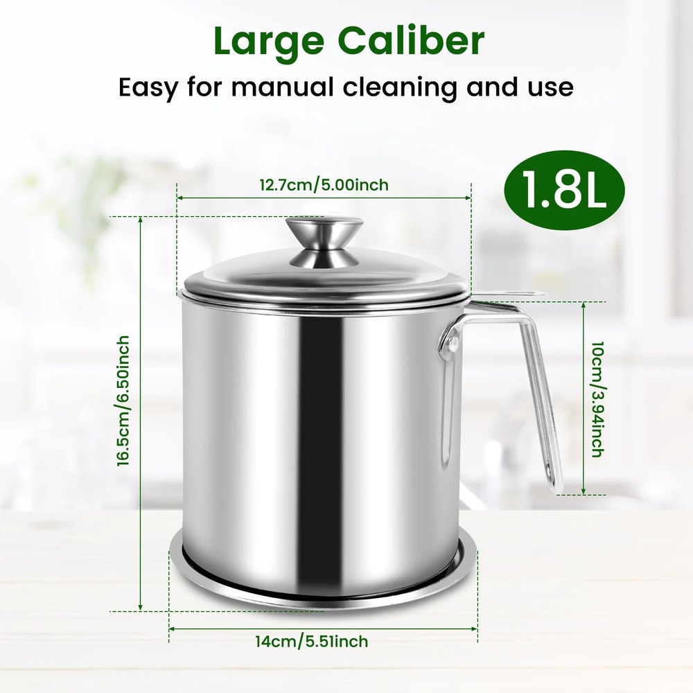Stainless Steel Oil Strainer Pot 11