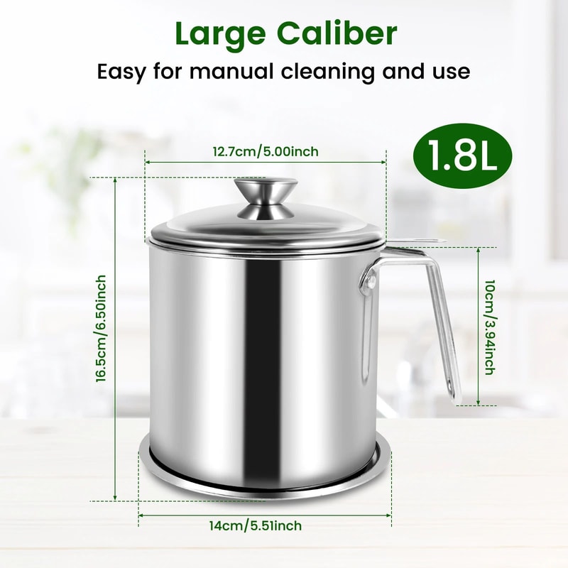 Stainless Steel Oil Strainer Pot 11