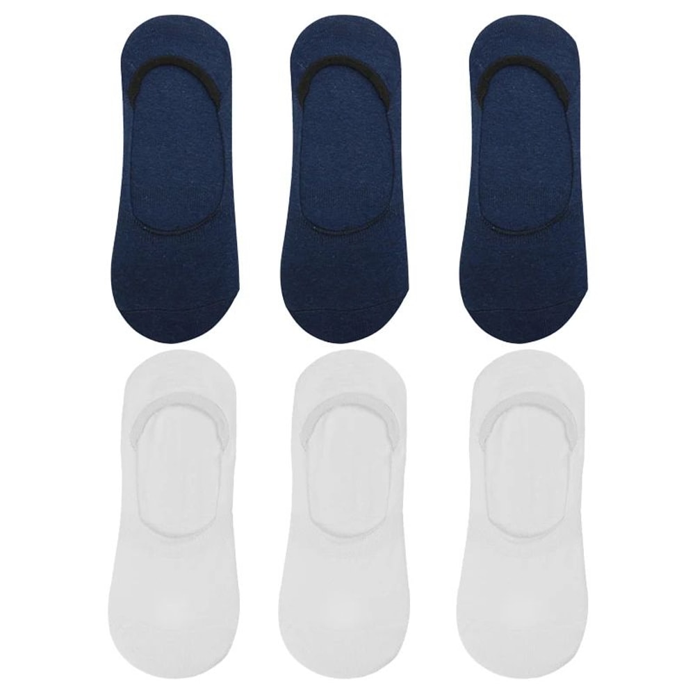 Men Bamboo No Show Non Slip Socks 16