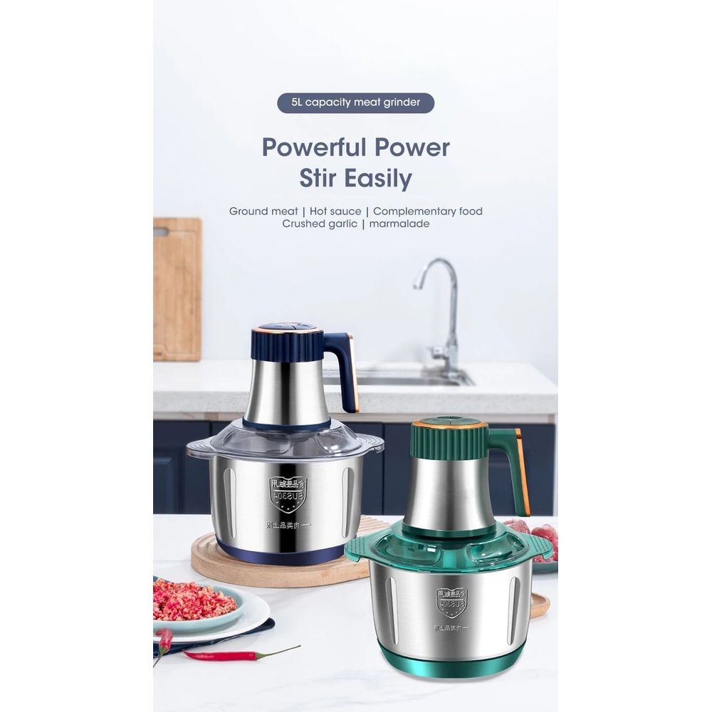 5L Electric Food Chopper Grinder 6