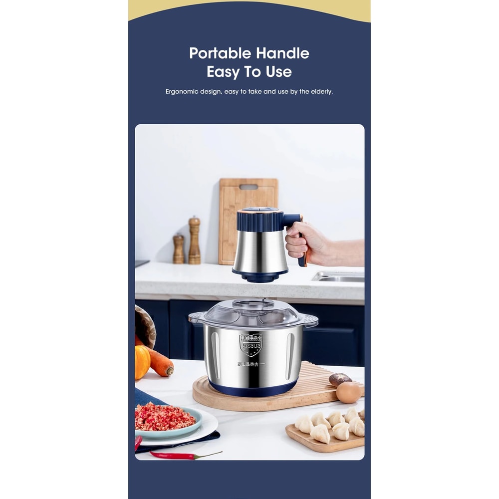 5L Electric Food Chopper Grinder 16