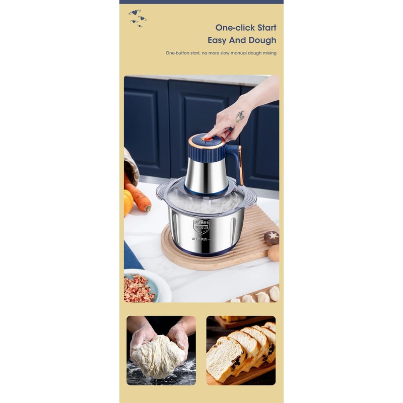 5L Electric Food Chopper Grinder 13