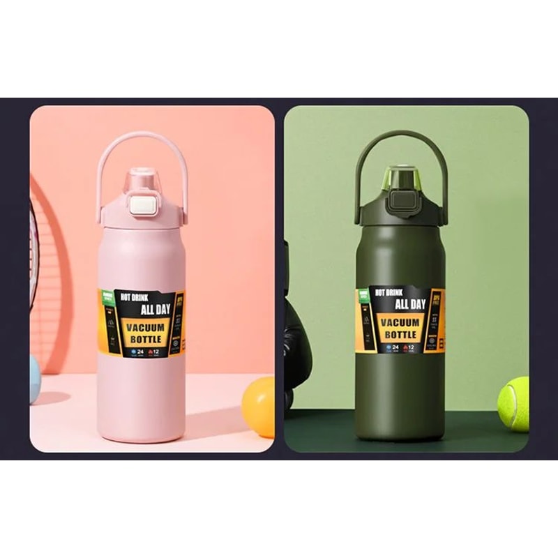 Stainless Steel Thermal Tumbler With Straw 12