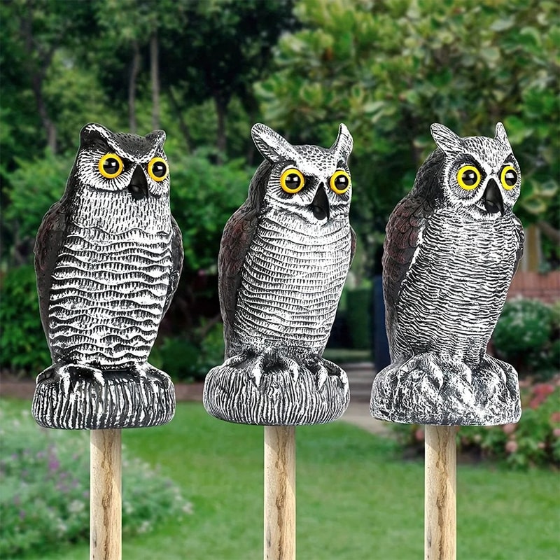 Solar Owl Bird Scare Decoy 1