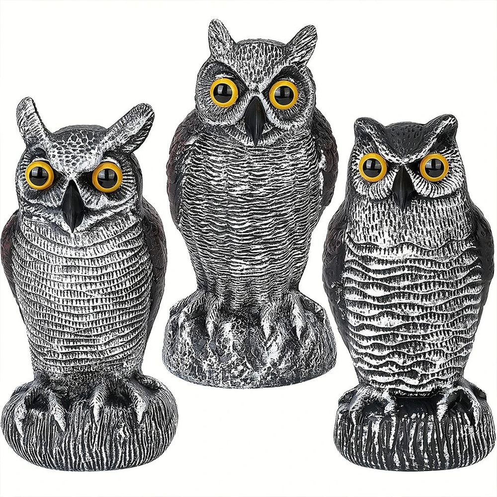 Solar Owl Bird Scare Decoy 2