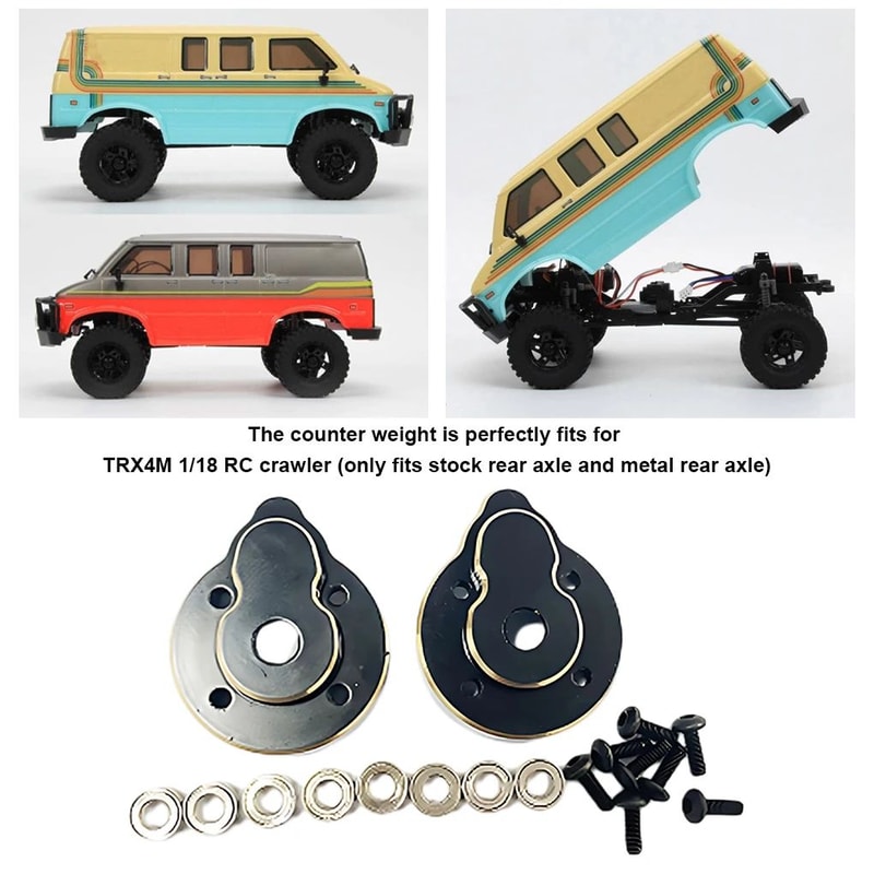 Brass Caster Blocks For RC Crawler 2