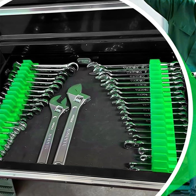 20 Slot Magnetic Wrench Organizer 0