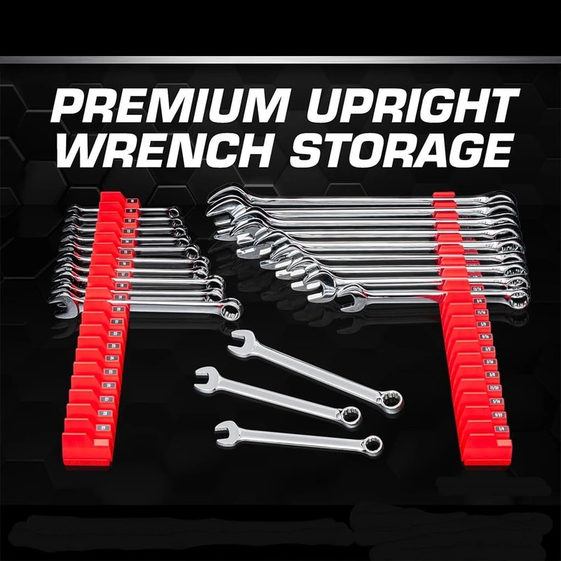 20 Slot Magnetic Wrench Organizer 2