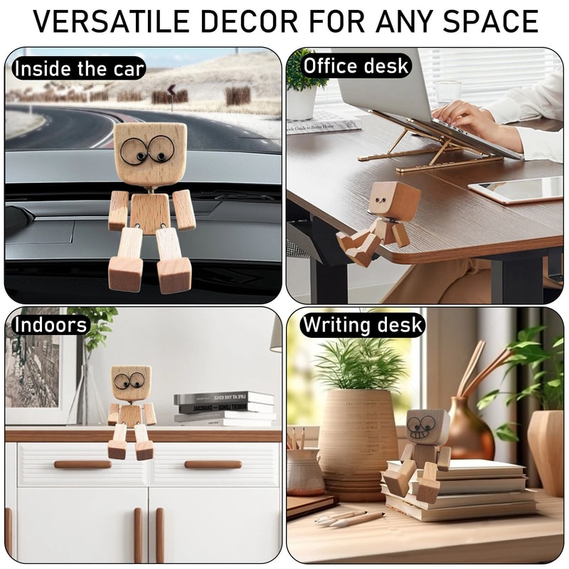 Magnetic Face Wooden Wiggle Doll 2