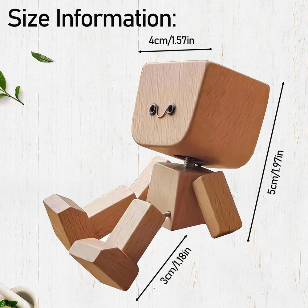 Magnetic Face Wooden Wiggle Doll 4