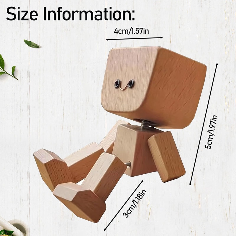 Magnetic Face Wooden Wiggle Doll 4
