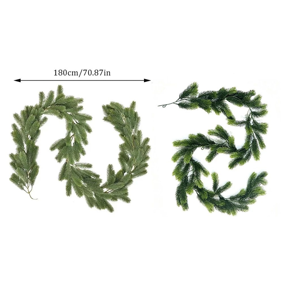180cm Artificial Pine Garland Decor 4