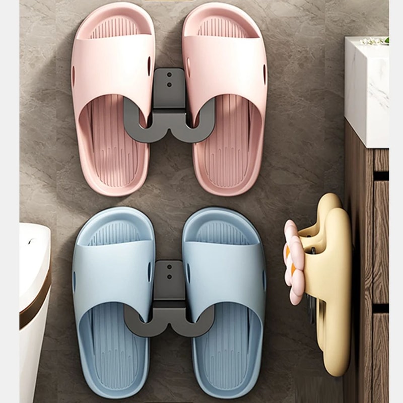 Wall Mounted Slipper Shoe Organizer 2