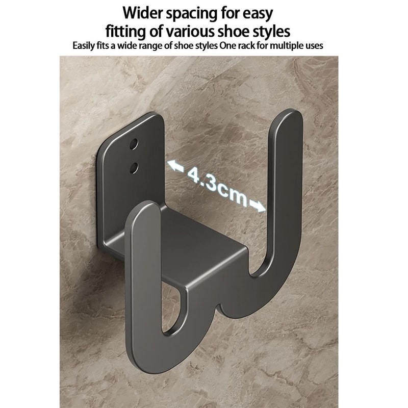 Wall Mounted Slipper Shoe Organizer 3