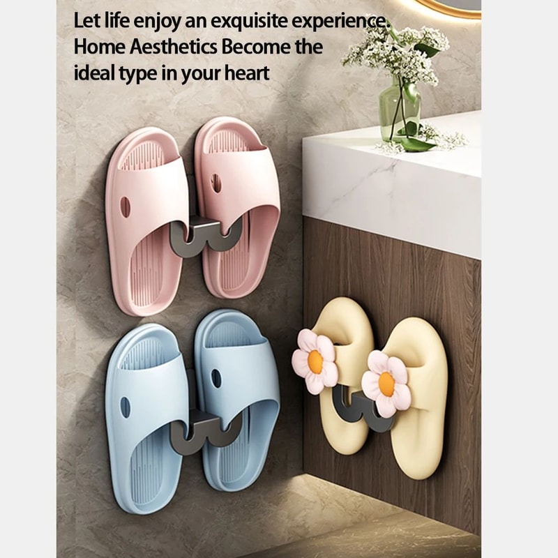 Wall Mounted Slipper Shoe Organizer 8