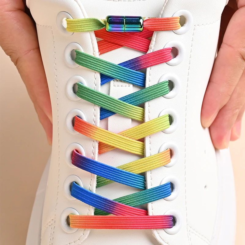 Colorful Buckle No Tie Shoelaces 12