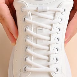 elastic no tie shoelaces with metal lock