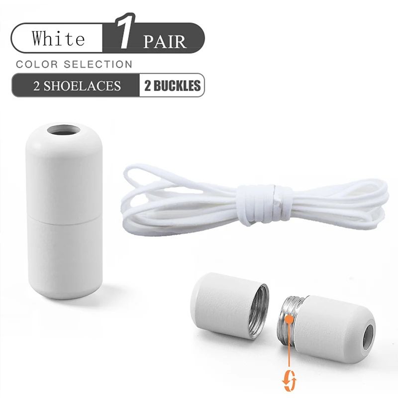 Elastic No Tie Shoelaces With Metal Lock 8