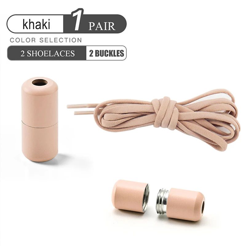 Elastic No Tie Shoelaces With Metal Lock 10