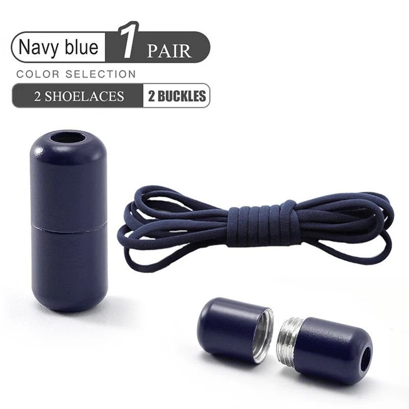Elastic No Tie Shoelaces With Metal Lock 12