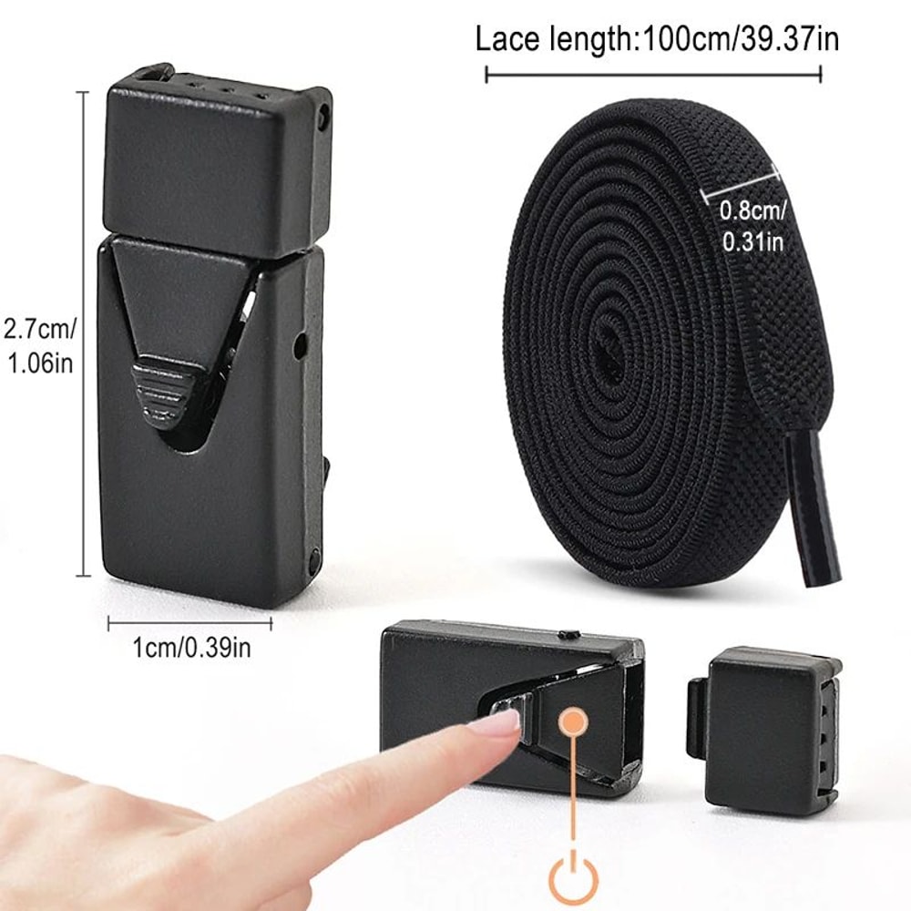 Press Lock No Tie Elastic Shoelaces 4