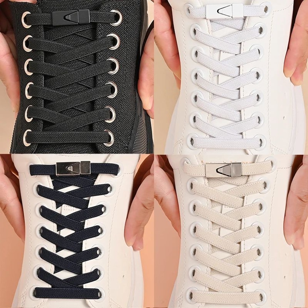 Press Lock No Tie Elastic Shoelaces 5