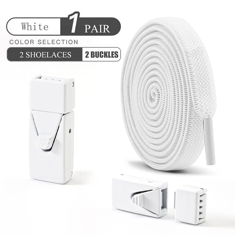 Press Lock No Tie Elastic Shoelaces 7
