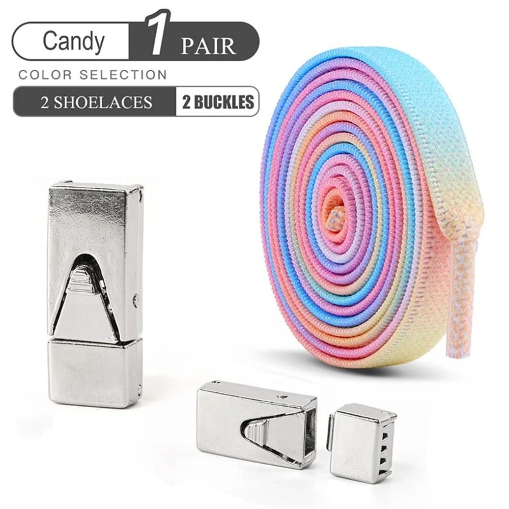 Press Lock No Tie Elastic Shoelaces 13