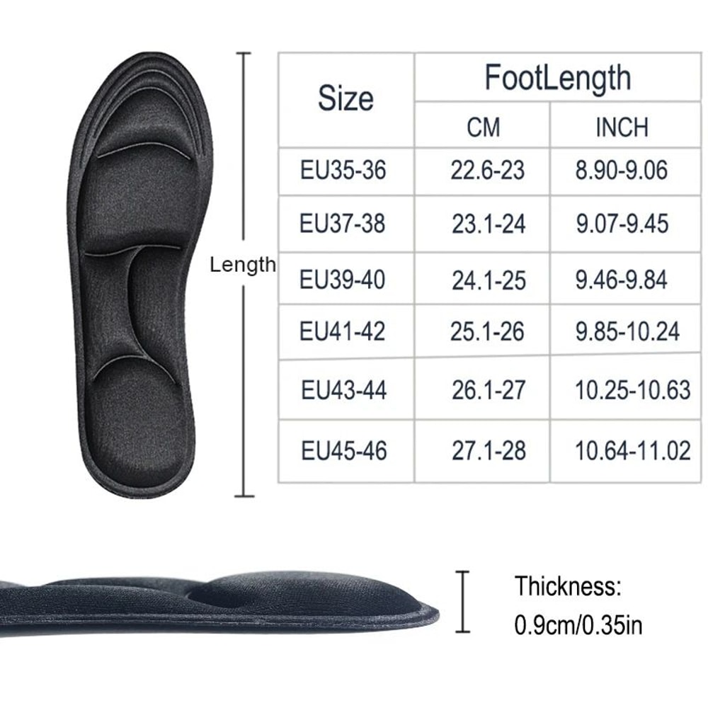 5D Massage Memory Foam Insoles 5