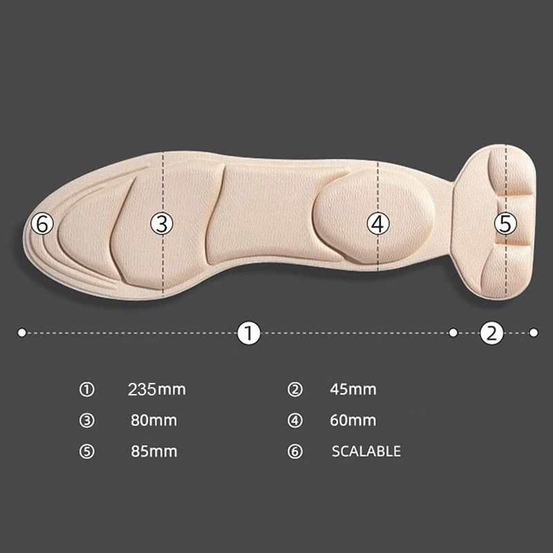 Memory Foam High Heel Comfort Insoles 5