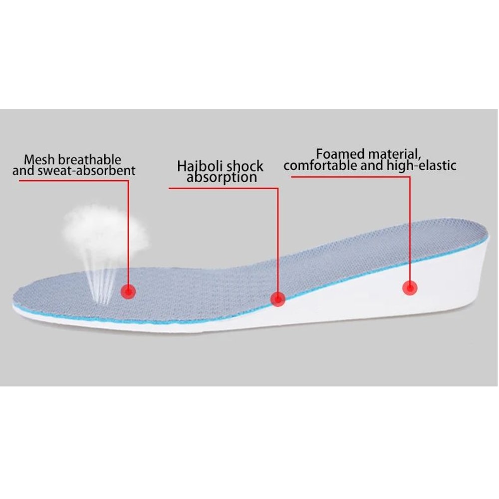 Invisible Height Increase Arch Support Insoles 11