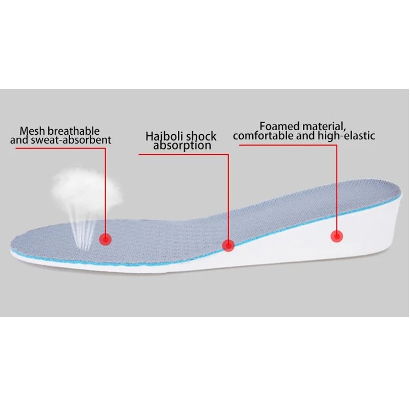 Invisible Height Increase Arch Support Insoles 11