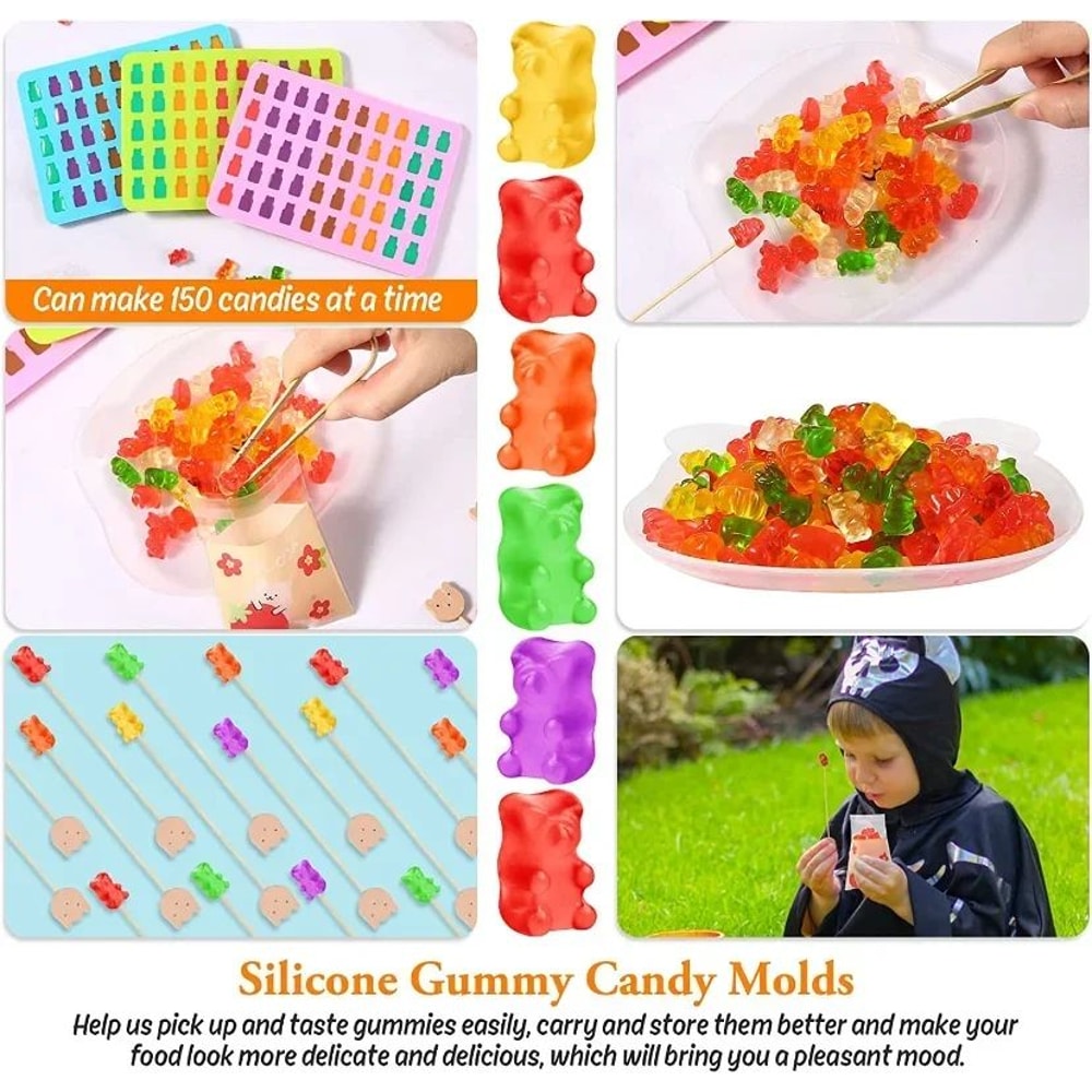 50 Grid Gummy Bear Silicone Mold 4