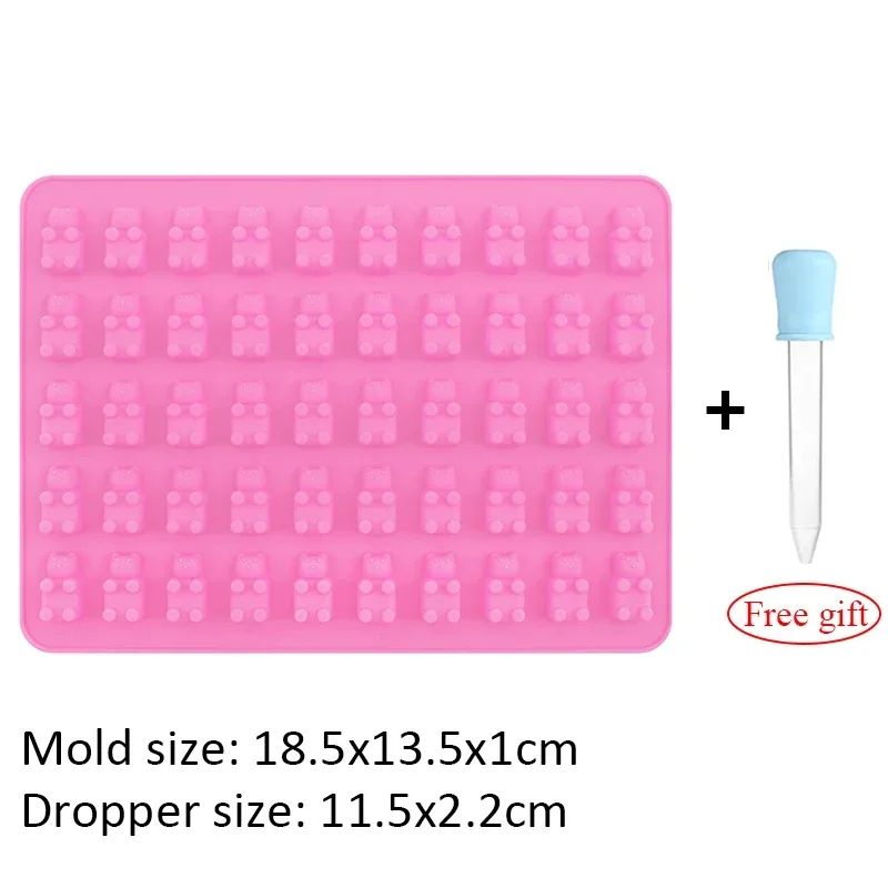 50 Grid Gummy Bear Silicone Mold 11