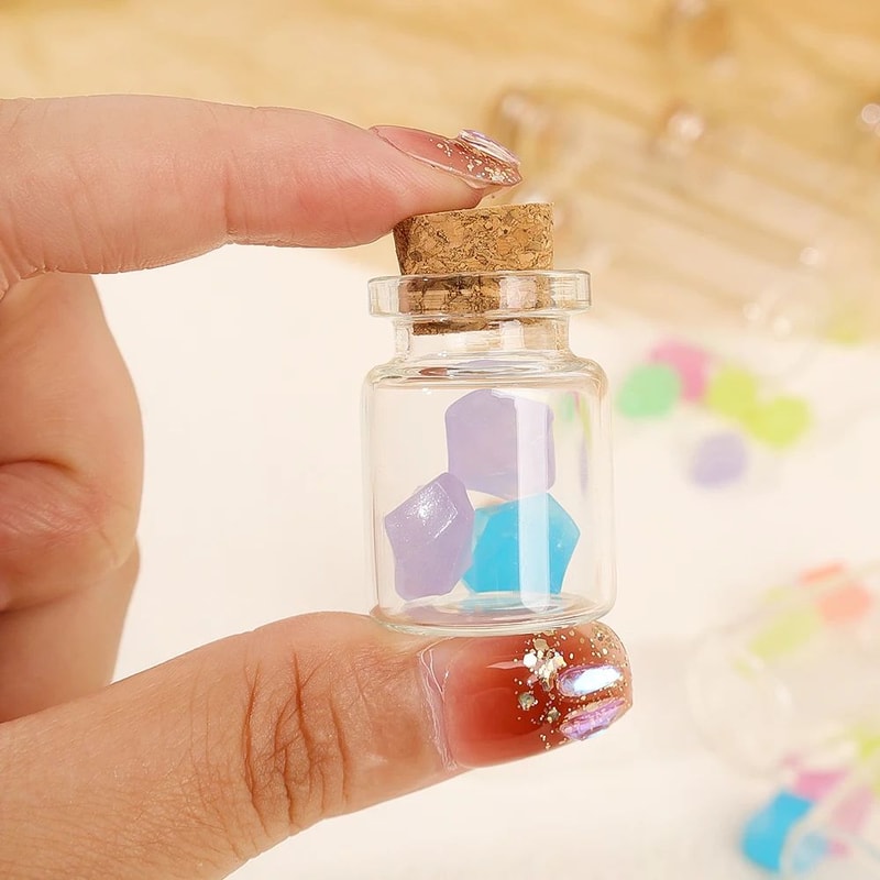 Mini Glass Vials With Cork Stoppers 1