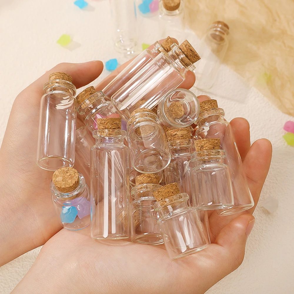 Mini Glass Vials With Cork Stoppers 6