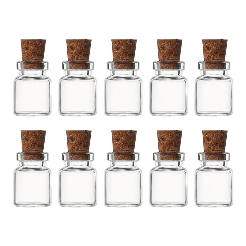 Mini Glass Vials With Cork Stoppers 11