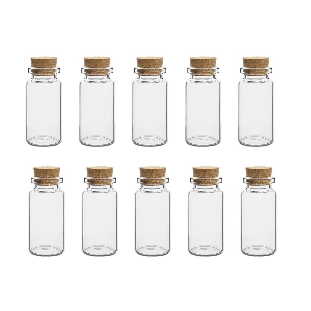 Mini Glass Vials With Cork Stoppers 13