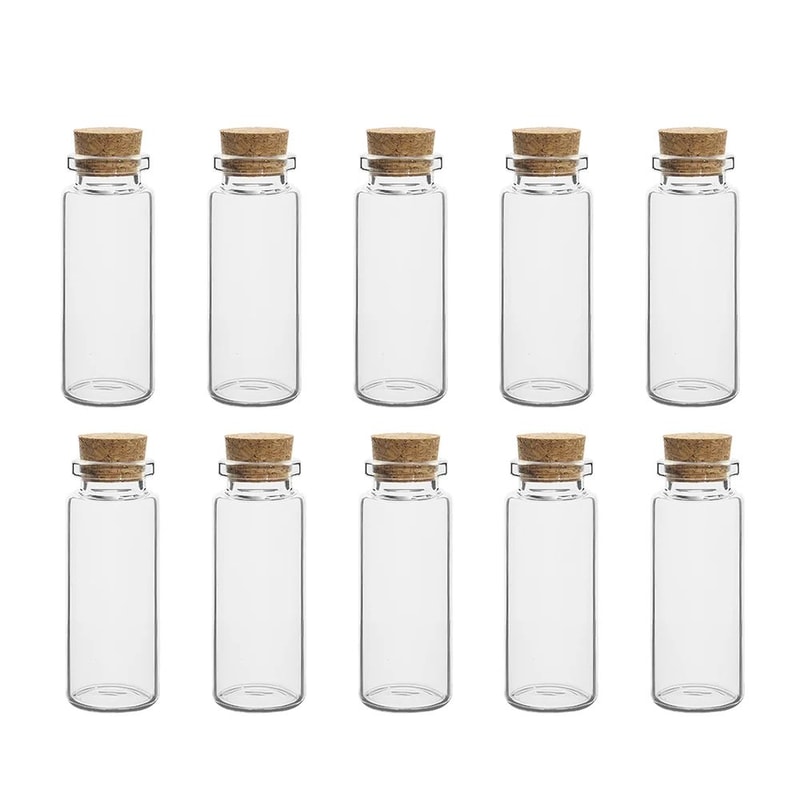 Mini Glass Vials With Cork Stoppers 14