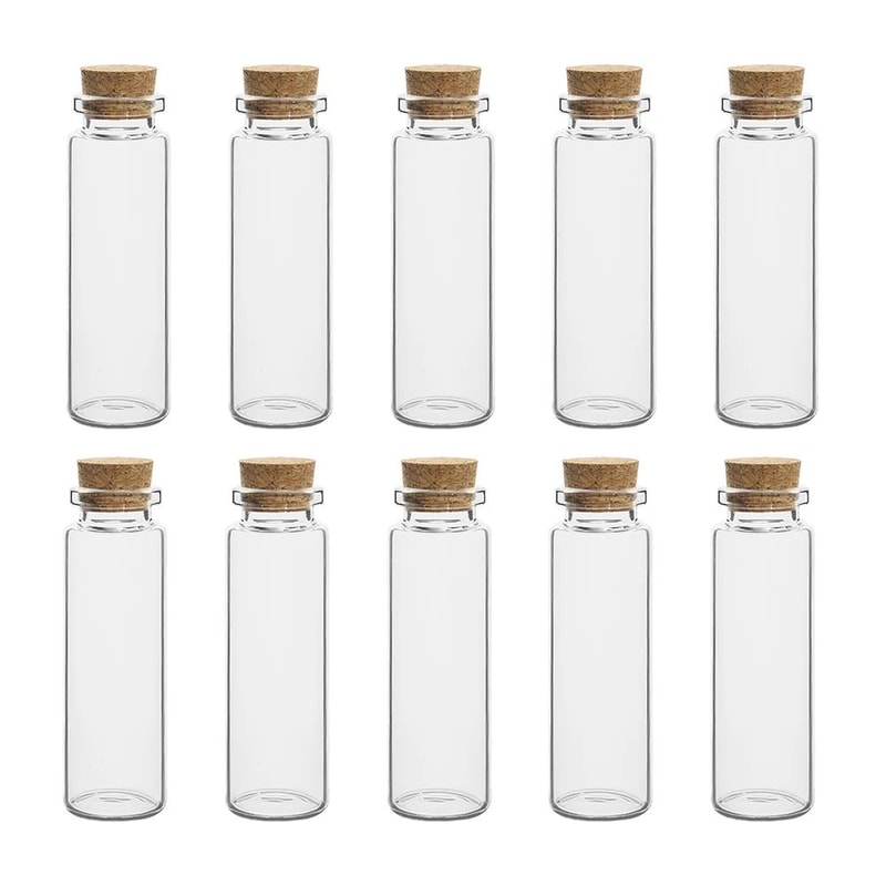 Mini Glass Vials With Cork Stoppers 15