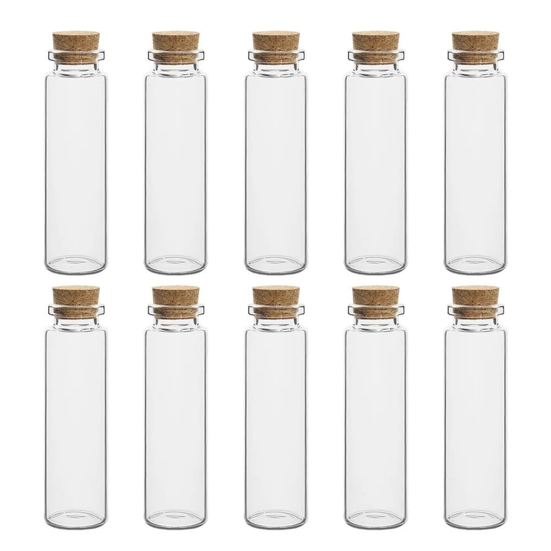 Mini Glass Vials With Cork Stoppers 16