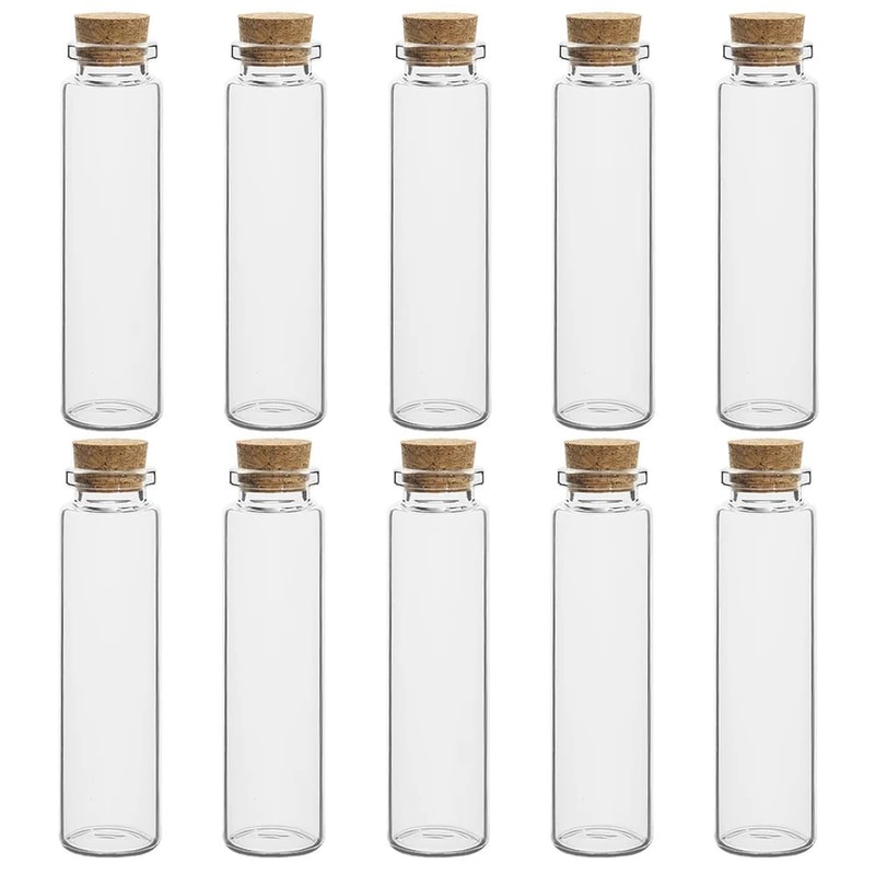 Mini Glass Vials With Cork Stoppers 17