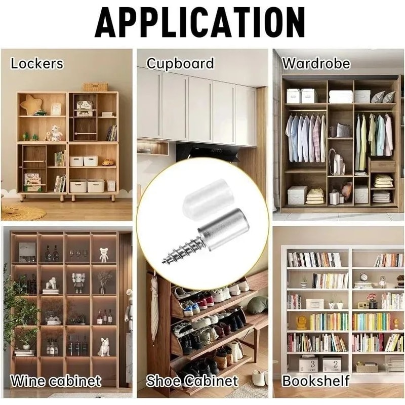 Shelf Support Pegs With Non Slip Sleeve 4