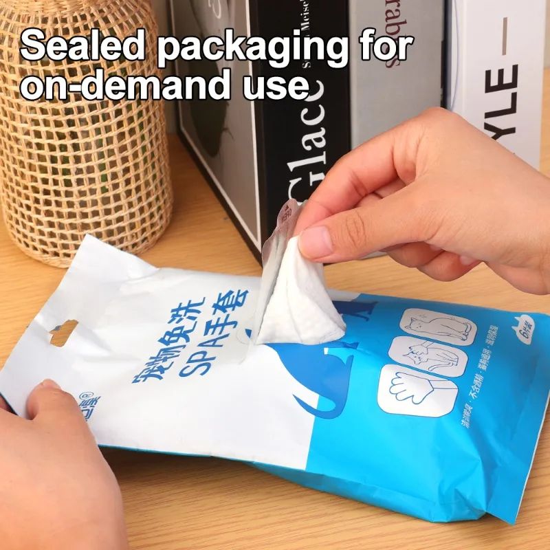 Disposable Pet Cleaning Glove Towels 1